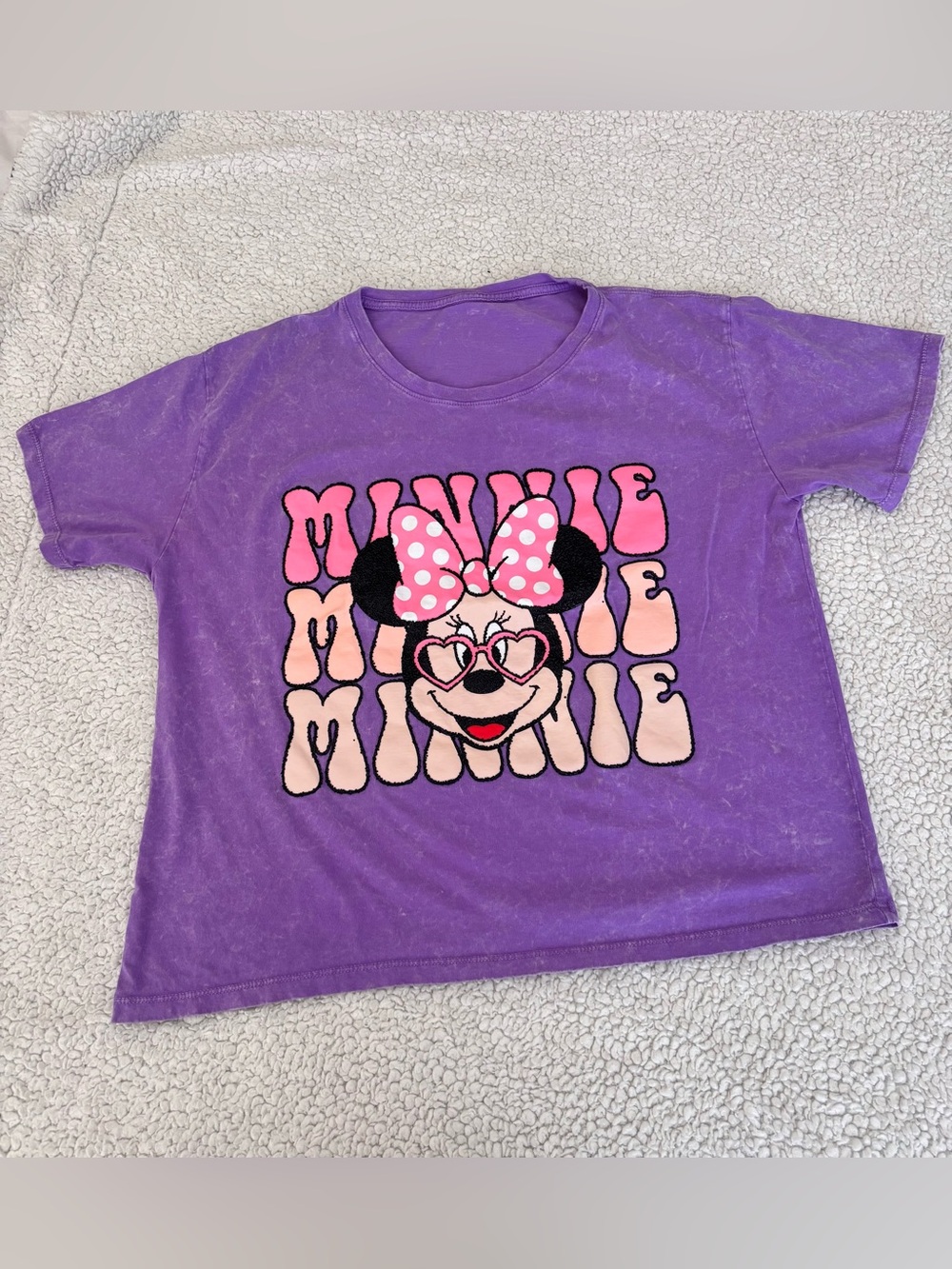 Minnie Mouse Girls' Purple Graphic Tee
